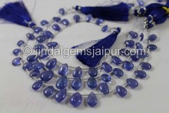 Tanzanite Smooth Pear Beads